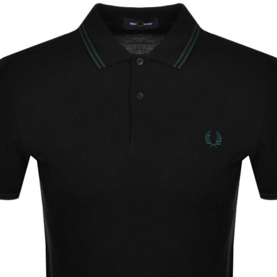Alternative Image for ProductFred Perry Twin Tipped Polo T Shirt Black2